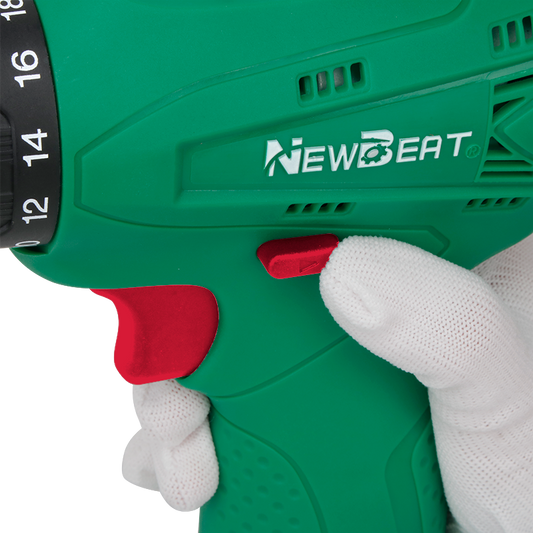 NewBeat 12V 3/8 Variable Speed 18+1 Torque 20N.m Cordless Drill Set with 1 Battery & 1 Charger