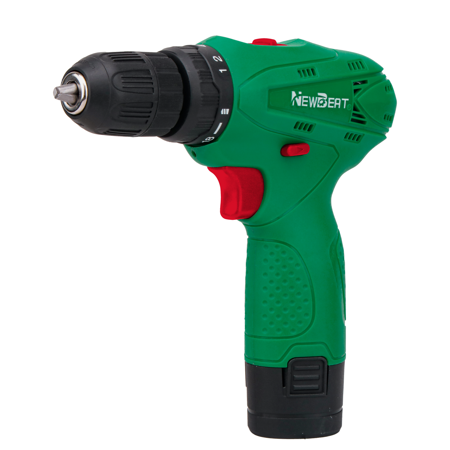 NewBeat 12V 3/8 Variable Speed 18+1 Torque 20N.m Cordless Drill Set with 1 Battery & 1 Charger