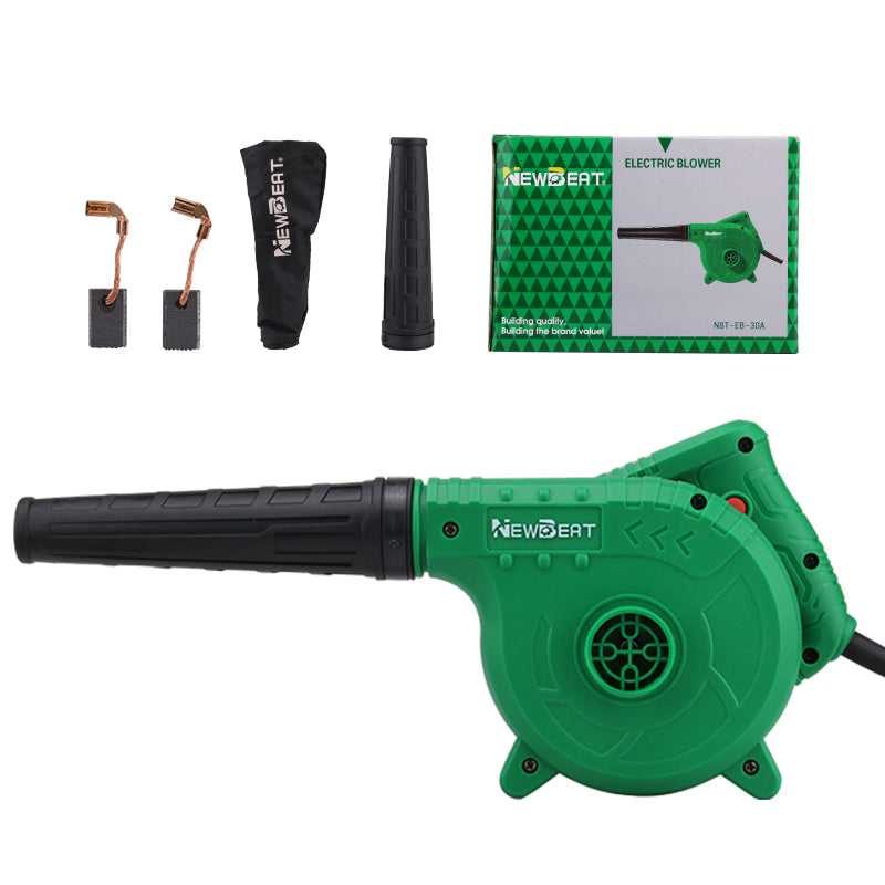 NEWBEAT Corded Electric Leaf Blower Vacuum 2-in-1, 600W Motor, Stepless Speed Control, 19500 RPM No-Load Speed – Powerful for Yard, Garden, Driveway Cleanup