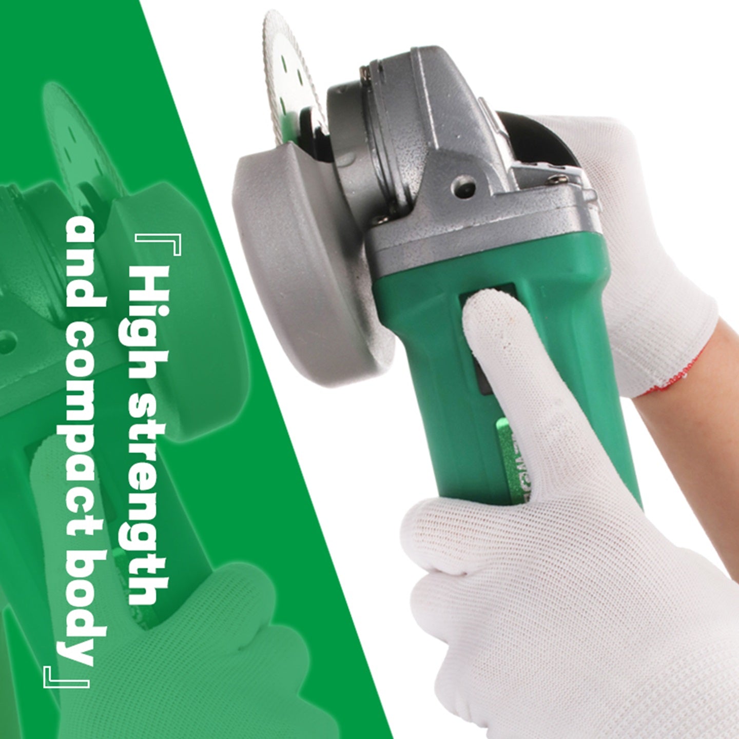 NewBeat 1000W 4-1/2in Angle Grinder Corded Grinding Tool Cutter Slide Switch 1Handle