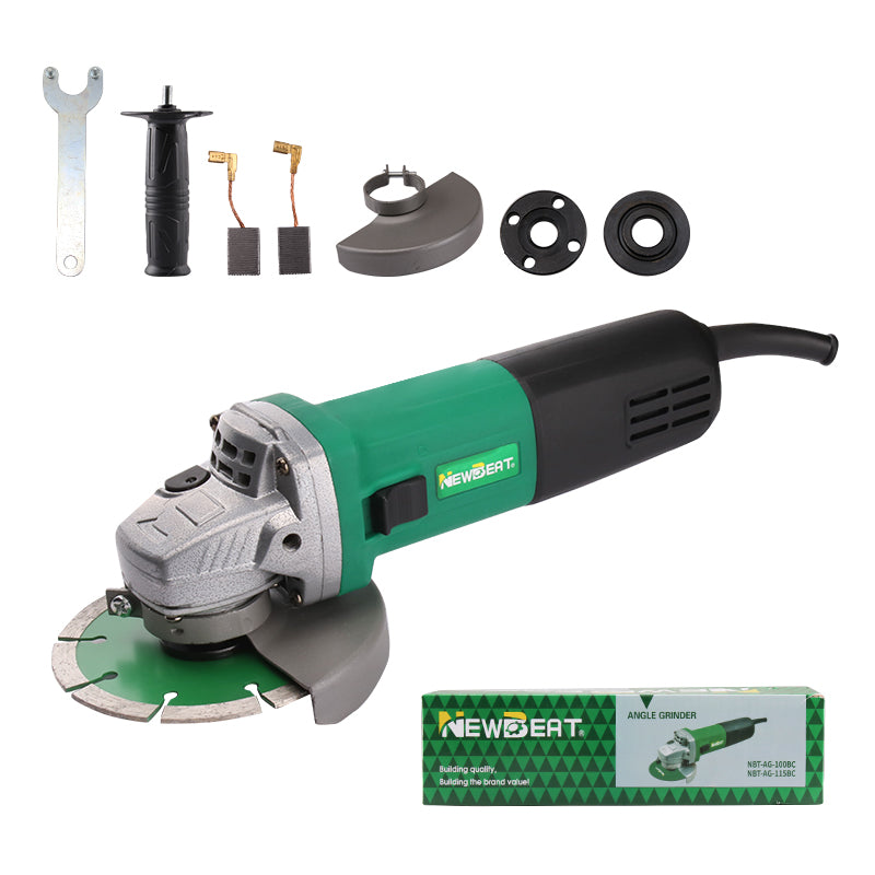 NewBeat 1000W 4-1/2in Angle Grinder Corded Grinding Tool Cutter Slide Switch 1Handle