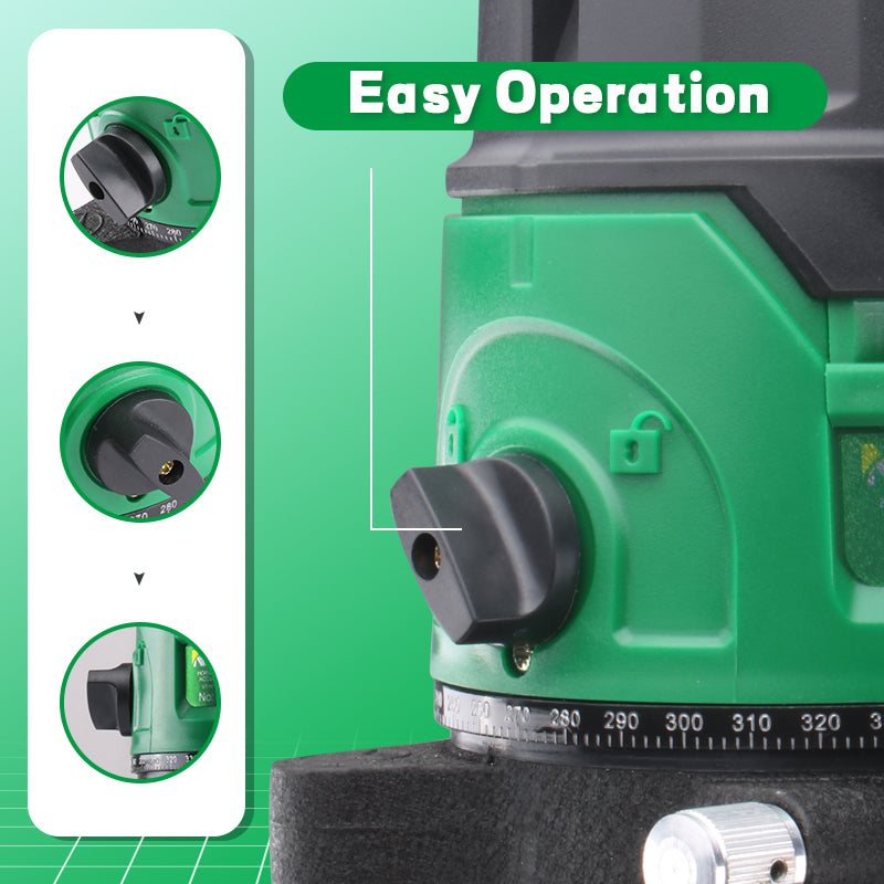 NEWBEAT 2-Line Laser Level, Cross Line Laser Leveler with Horizontal & Vertical Lines, ±1mm Accuracy, Portable Design, Ideal for Construction, DIY, Hanging Pictures & Home Renovation