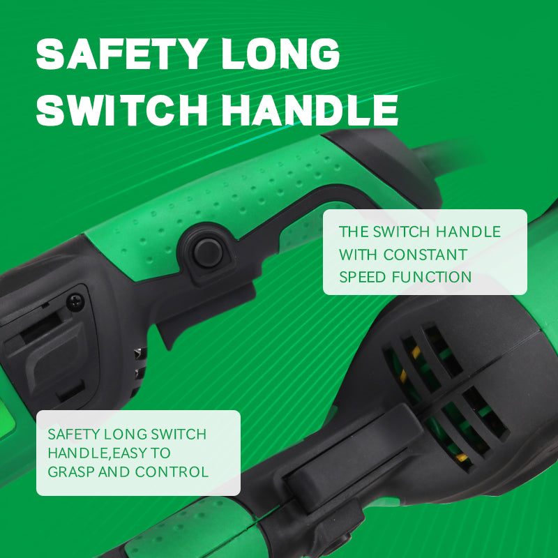 NEWBEAT 1680W High-Performance Angle Grinder, 150mm (6-inch) Wheel, 8800 RPM, Professional Grinding Tool with Lock-On Switch, for Cutting, Metal Grinding, and Masonry (with Wrench & Guard)