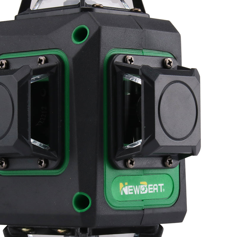 NEWBEAT 16-Line 3D Laser Level Tool, 360° Horizontal/Vertical Lines, Auto-Leveling with Tilt Alarm, Remote Control - Ideal for Construction, Ceiling, Tile & Renovation