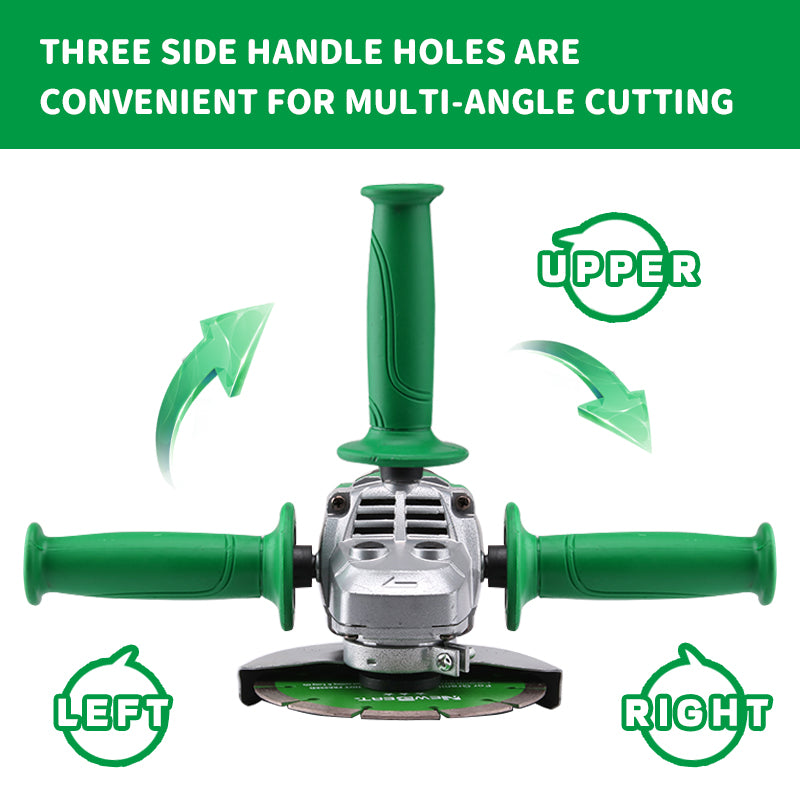 NEWBEAT 1680W High-Performance Angle Grinder, 150mm (6-inch) Wheel, 8800 RPM, Professional Grinding Tool with Lock-On Switch, for Cutting, Metal Grinding, and Masonry (with Wrench & Guard)