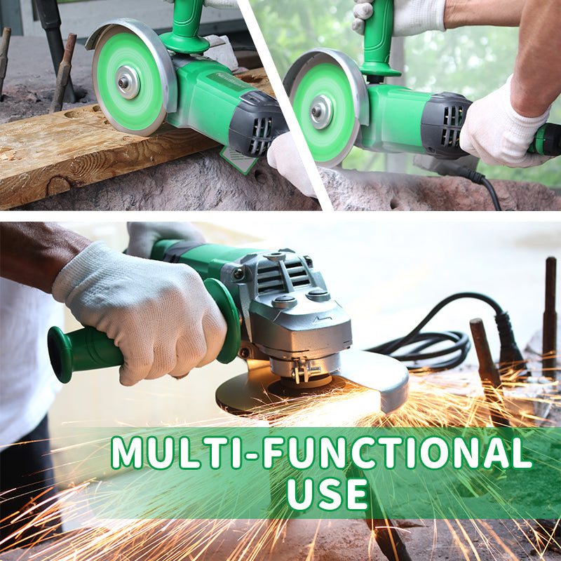 NEWBEAT 1680W High-Performance Angle Grinder, 150mm (6-inch) Wheel, 8800 RPM, Professional Grinding Tool with Lock-On Switch, for Cutting, Metal Grinding, and Masonry (with Wrench & Guard)