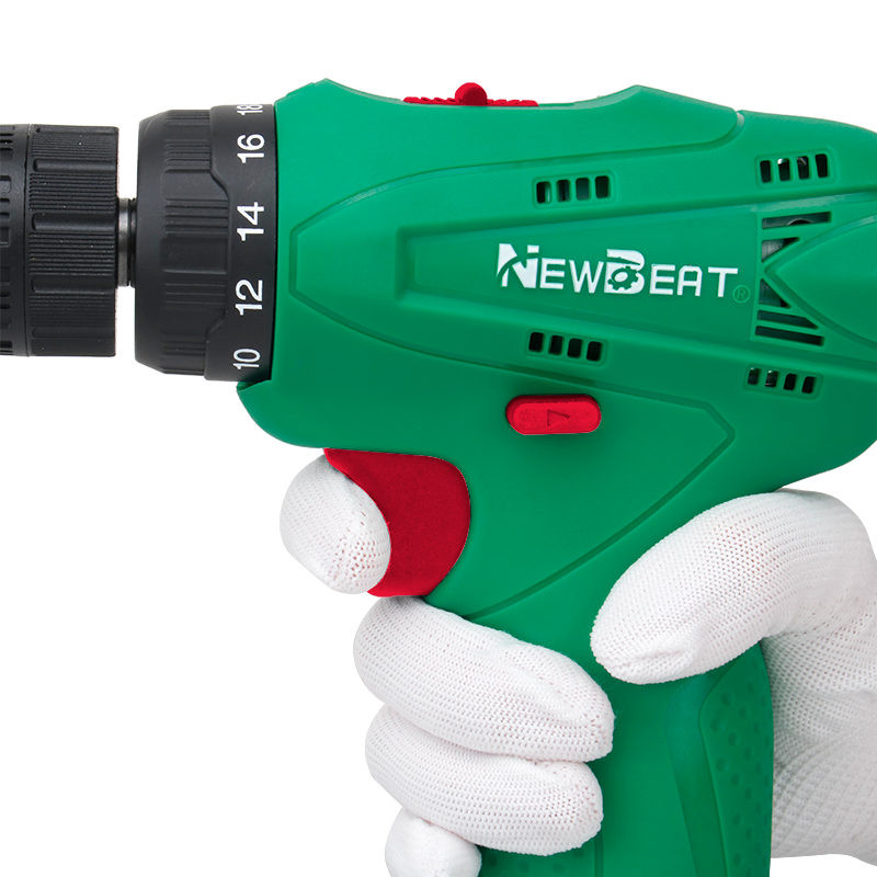 NewBeat 12V 3/8 Variable Speed 18+1 Torque 20N.m Cordless Drill Set with 1 Battery & 1 Charger
